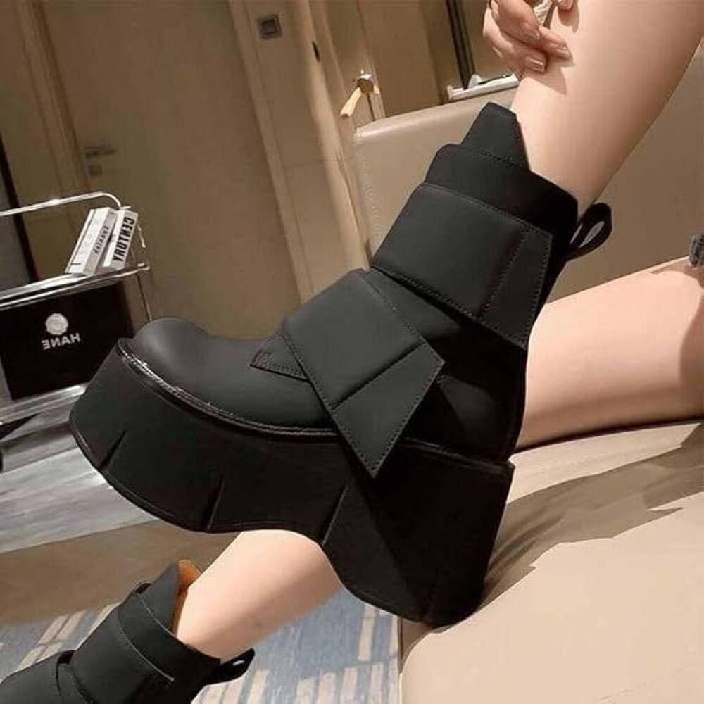 Platform Chunky Heel Boots